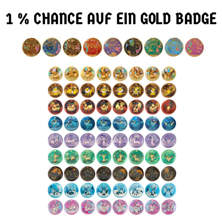 Pokemon Terastal Gathering Badge Set Chinesisch