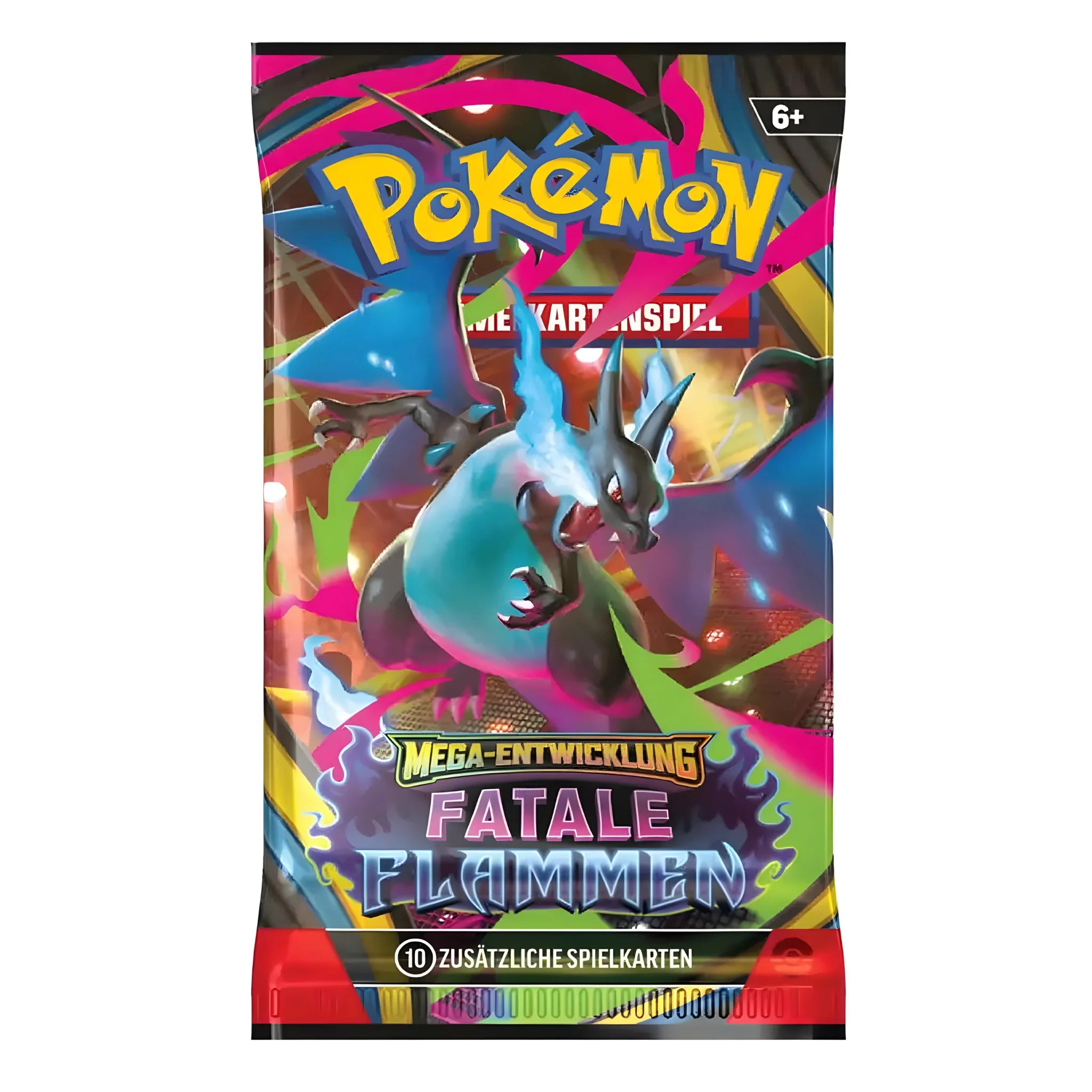 6x Pokemon Mega-Entwicklung Fatale Flammen Booster