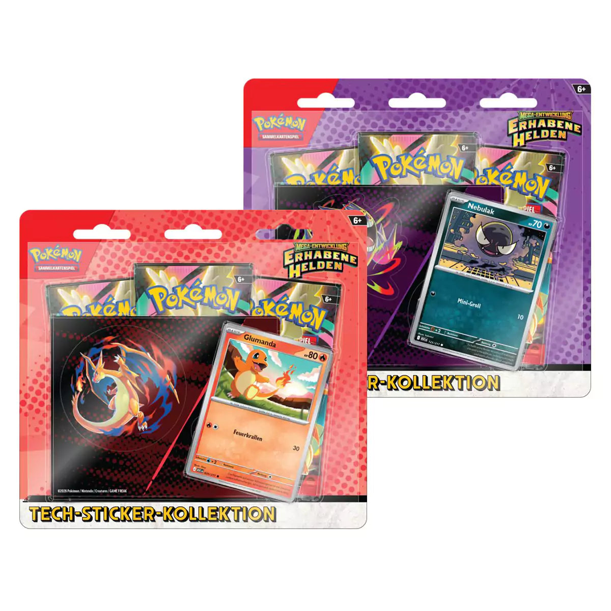 Pokemon Mega-Entwicklung Erhabene Helden Tech-Sticker-Kollektion (zufällige Auswahl)